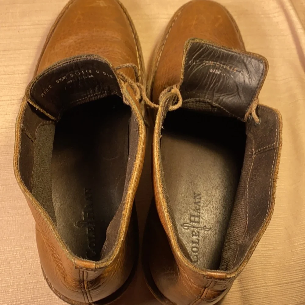 Cole Haan leather lace up leather ankle high